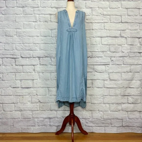Lovestitch Chambray Midi Dress - Picture 1 of 6